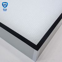Filtro de Aire Plegado Mini Personalizado de Fábrica, Filtro de Panel de Fibra de Vidrio HEPA H14 de Alto Flujo de Aire para Sistema HVAC