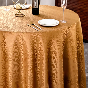 Housse de table en polyester et élasthanne 190 GSM, couleur personnalisée, lavable, pour mariage, hôtel, banquet, vente en gros, directement de l'usine - Product Image 1