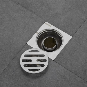 HF Wholesales Accessoire de salle de bain en acier inoxydable 304, petit siphon de sol carré de 75 mm, <span class=keywords><strong>drainage</strong></span> rapide, drain de douche brossé - Product Image 3