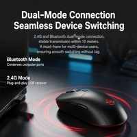 Mouse Gaming Wooking GM Dual Mode Wireless Optical Silent Ergonomic Ringan dengan Lampu RGB, DPI Dapat Diatur, 2.4G, Stok Tersedia