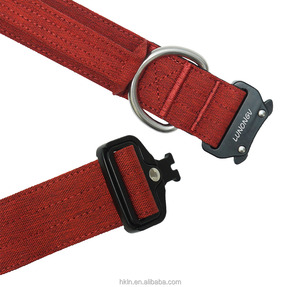 Custom Adjustable Tactical <b>Dog</b> <b>Collar</b> with Metal Buckle Padded Nylon <b>Collar</b> for Medium <b>Large</b> <b>Dogs</b> - Product Image 4
