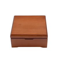 Boîte à bijoux en bois de rose moderne, écologique et luxueuse, personnalisée, avec miroir en verre, pour les cadeaux de mariage des couples