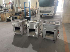 Commerciële automatische motor aangedreven vlees snijmachine voor verwerkingsbedrijven, rundvlees snijmachine en kipfilet snijmachine, KEBAB - Product Image 2