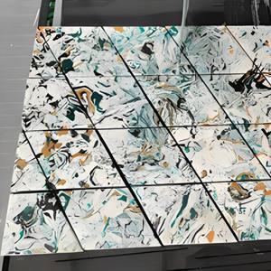 <span class=keywords><strong>Scie</strong></span> à pont automatique professionnelle à 4 axes contrôlée par PLC HQ 3220B pour la découpe de dalles de granit et de comptoirs, moteur 25 kW pour matériaux frittés - Product Image 6