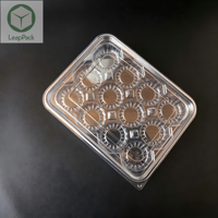 Contenitori Monouso in Plastica PET Trasparente, Scatole Rettangolari per Cupcake, Dessert, Muffin, Confezioni per Cioccolato e Alimenti