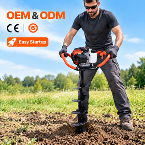 Taladro de tierra para perforación de hielo y plantación de árboles, de 2 tiempos, a gasolina, de alta calidad, con certificación CE, precio económico, para jardín - Product Image 1