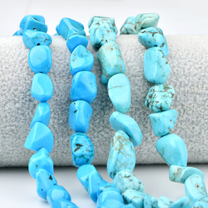 Blauw <span class=keywords><strong>Turquoise</strong></span> 10-15Mm Medium Size Gestabiliseerd <span class=keywords><strong>Turquoise</strong></span> Freeform Nugget Kralen Voor Diy Sieraden Armband Maken - Product Image 1