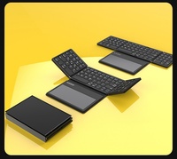 Keyboard nirkabel Universal, Touchpad ABS USB tiga sistem, Dome eksternal, nirkabel Kulit Untuk Laptop ponsel PC BT