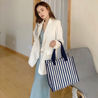 Sac fourre-tout Oxford moderne à motif bonbons, avec fermeture éclair, sac à bandoulière décontracté, sac de courses, sac à déjeuner portable, tendance