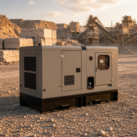 Générateur diesel silencieux résistant aux intempéries de 160 kW, haute puissance, triphasé 400 V, unité industrielle insonorisée pour extérieur
