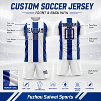 Camiseta de Fútbol Personalizada con Número de Equipo, Secado Rápido, Absorbe la Humedad, Ropa Deportiva de Fútbol