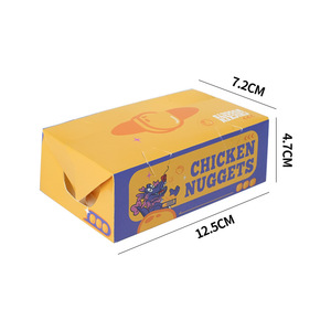 Boîte à poulet frit personnalisable pour <span class=keywords><strong>livraison</strong></span>, biodégradable, écologique, haute qualité, tendance, portable, imprimée - Product Image 3