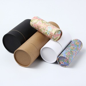 Biodegradable Cylinder <b>Cardboard</b> <b>Tube</b> Kraft Paper Cosmetic Container for Lipstick, Deodorant, Sunscreen & Lip Balm Packaging - Product Image 1