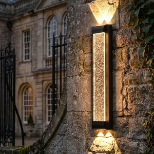 Lampe murale en cristal lumineux à 4 LED, étanche, rétro, pour extérieur, éclairage mural pour hôtel, club - Product Image 3