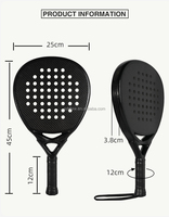 Raquette de paddle de haute qualité Raquette de tennis en fibre de carbone personnalisée