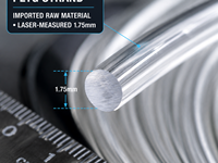 Filament d'imprimante 3D Yiqiu3D PETG 5kg Bobine Jumbo 1.75mm, Matière première importée en vrac pour imprimantes FDM Creality Anycubic