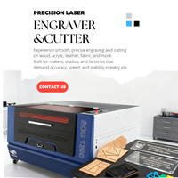 Machine de gravure et de découpe laser CO2 pour bois, MDF, caoutchouc, papier - Haute précision, refroidissement par eau, compatible DST