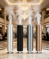 Diffuseur de parfum d'hôtel 7000m³ Machine d'aromathérapie de luxe avec application BT, minuterie, nébulisation à air froid sans eau, 1000ml, en aluminium, sur pied