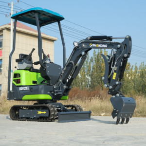 Mini-excavatrice hydraulique sur chenilles China Shanding SD12D, nouvelle, bleue, petite, 1 tonne, prix de vente - Product Image 4