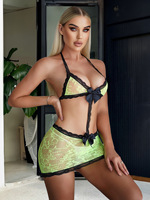 Ensemble de deux pièces, lingerie sensuelle, vêtements de performance, lingerie sexy de Noël