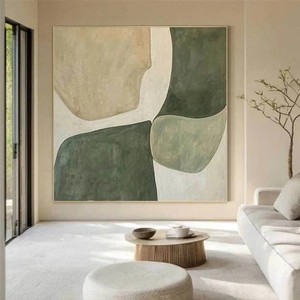 Tùy Chỉnh Thiết Kế Văn Phòng Khách Sạn Trang Trí Nội Thất Tối Giản Hiện Đại Bắc Âu Tay Vẽ Hình Ảnh Handmade Sơn Dầu Vải Trừu Tượng Tường Nghệ Thuật - Product Image 3