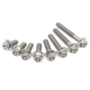 Maßgefertigte DIN 912 M8 Edelstahl Sechskant-Flanschschrauben mit Unterlegscheiben, Verzinkt, <span class=keywords><strong>WANGYI</strong></span> Modell 0762 für Motorrad/Fahrrad - Product Image 5