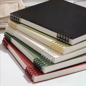 Cuaderno Creativo con Diseño Degradado de Macaron, A5, con Perforaciones, Encuadernado en Espiral, Nuevo, Hojas Sueltas, Diario Escolar - Product Image 3