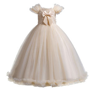Robe de demoiselle d'honneur moelleuse de style coréen, robe rose à gros nœud pour filles de 12 ans, robe de bal pour enfants pour les fêtes - Product Image 6
