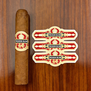 Étiquettes autocollantes en vinyle gaufré à chaud avec logo personnalisé professionnel, imperméables, pour emballage de cigares - Product Image 1