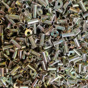 8X15mm Copper Flat Head Tubular Steel Rivet For Clutch Rivets