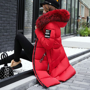 Boying Nouveau Manteau <span class=keywords><strong>Doudoune</strong></span> Long en Coton Tissé pour <span class=keywords><strong>Femme</strong></span>, Chaud et Écologique, Col Grande Fourrure à Capuche, Alternative au Duvet Hiver, ODM/OEM - Product Image 4