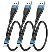 Kabel Data pengisian daya ponsel, 1m 3ft 2,4 A MFI sertifikat Usb untuk Iphone 11 12 13 14 Pro Max