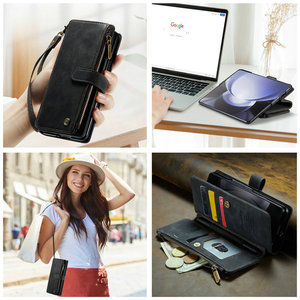 Funda de cuero CaseMe Portalápices <span class=keywords><strong>para</strong></span> <span class=keywords><strong>Samsung</strong></span> <span class=keywords><strong>Galaxy</strong></span> Z FOLD 5, funda con imán de bolsillo con ranuras <span class=keywords><strong>para</strong></span> tarjetas ocultas <span class=keywords><strong>para</strong></span> <span class=keywords><strong>Samsung</strong></span> Z Fold 5 4 3 - Product Image 5