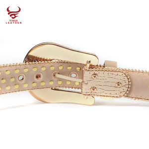 Nouveau à la mode Bling Bling or ébloui bijoux ceintures jeunes garçons Alligator <span class=keywords><strong>doré</strong></span> BB Simon diamant <span class=keywords><strong>ceinture</strong></span> homme - Product Image 4