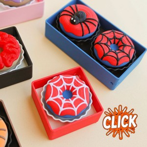 Nuevo Estilo Transfronterizo: Colgante Antiestrés Impreso en 3D con Diseño de Donut en Caja, Juguete de Escritorio Temático de Halloween - Product Image 3