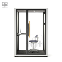 Gousses de bureau de travail cabine silencieuse maison de conteneur modulaire maison de cabine de bureau à domicile
