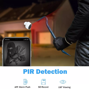 Cámara de seguridad inalámbrica Tuya Smart 2K HD Video para interiores/exteriores <span class=keywords><strong>IP67</strong></span> impermeable visión nocturna PIR detección de movimiento batería nube - Product Image 6