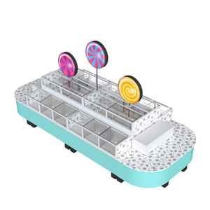 Isla de Exhibición de Dulces Moderna para Supermercado, Estante de Alimentos a Granel de Doble Cara con Contenedores Acrílicos Transparentes - Product Image 6