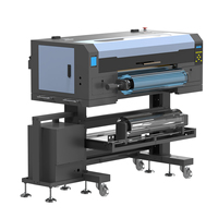 Ingani A1 Printer DTF UV, dengan I3200 kepala Printer AB Film kristal sikat statis UV DTF Printer 3D