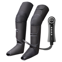 Masseur de jambes à air compressé chauffant, bottes de thérapie à pression d'air pour les jambes entières, pour la circulation sanguine des personnes âgées