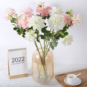Grandes fleurs artificielles de chrysanthème en soie, bouquet réaliste pour mariage, maison, hôtel, bureau, décoration de centre de table - Product Image 2