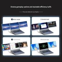 Moniteur portable 14 pouces Full HD IPS, extension d'écran multi-écrans, triple écran, écran large, USB Type C pour usage professionnel