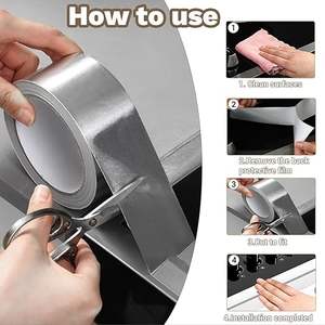 Fsk Model Food Grade Waterdichte Glasvezel Isolatie Aluminiumfolie <span class=keywords><strong>Tape</strong></span> Jumbo Rol - Product Image 5