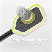 Raquette de pickleball MST thermoformée monobloc nid d'abeille 16 mm, résistance aux impacts accrue de 150 %, sensation cristalline, personnalisable OEM pour l'entraînement