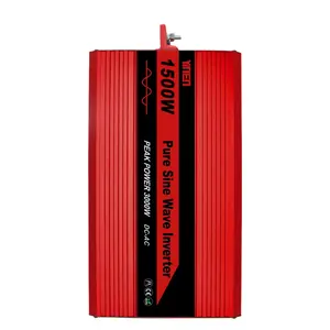 Nhà Máy bán hàng trực tiếp Red 100W/1K 2000W/2kw 5000W/5K Watt tinh khiết Sine Wave INVERTER 12V/24V/48V để 220V Điện biến tần chuyển đổi