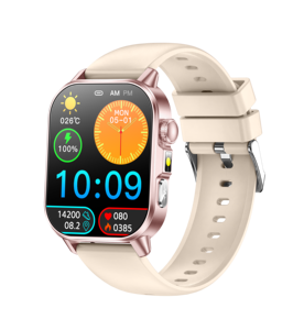 Montre connectée de luxe 2025 ET571 avec écran HD de 2,0 pouces, ECG, HRV, <span class=keywords><strong>SOS</strong></span>, appels Bluetooth, téléphone mobile intelligent, Reloj avec lampe de poche - Product Image 2