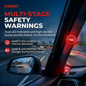 Sensor de Punto Ciego de 24 GHz y 15 m, Sistema de Seguridad de Conducción Original, Sistema de Detección de Punto Ciego para Automóviles, BSM <span class=keywords><strong>BSD</strong></span> - Product Image 6