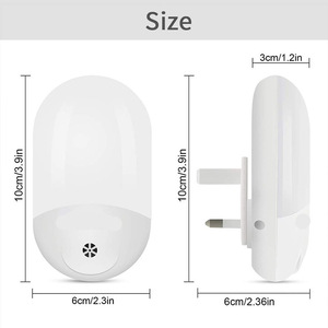 Automatic LED Night Light Wall Plug in Dusk to Dawn Sensor Light <strong>Lamp</strong> Warm White US/<strong>UK</strong>/EU Plug - Product Image 6