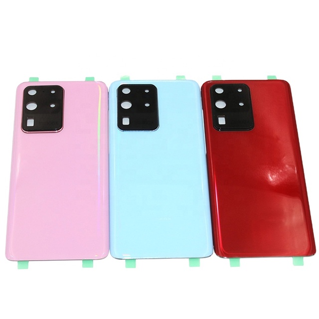Back Cover Cases Battery Cover Housing with Frame Lens for Samsung Galaxy S20 S20+ Rear Glass