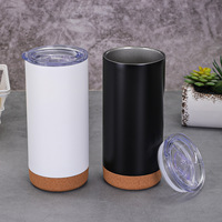 DAJI HYDRO Tasse à café isotherme en acier inoxydable 500 ml, forme cola, double paroi, sans BPA, avec logo personnalisé et base en bois, pour le bureau